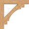 Ekena Millwork Merced Block Smooth Bracket w/ Offset Brace, Western Red Cedar, 7 1/2"W x 42"D x 42"H BKT0806X42X42MRC05SWR - alternate 4